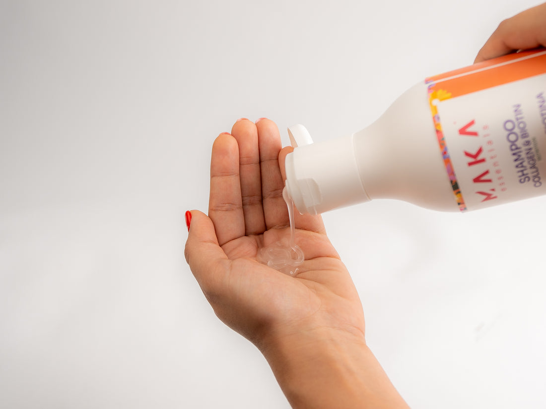 Shampoo de Colágeno y Biotina – Nutrición, 16 Oz. – MAKA ESSENTIALS.