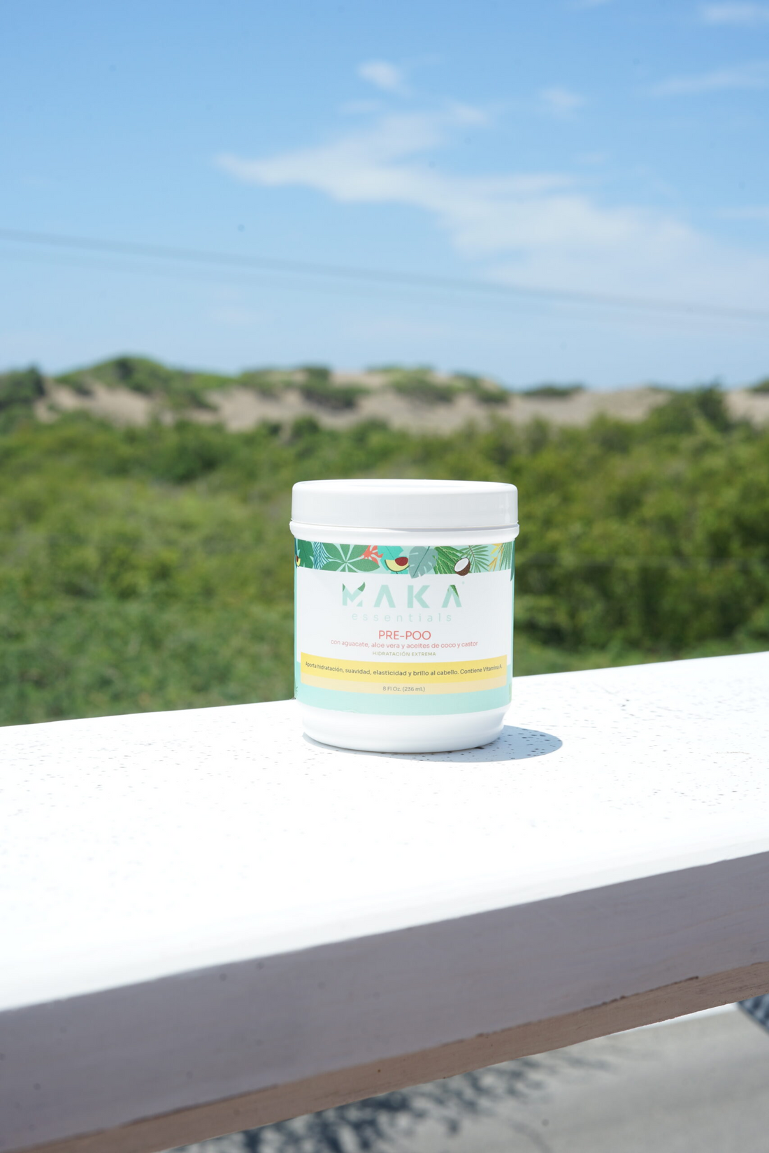 Tratamiento PRE-POO con Aguacate, Aloe Vera y aceites de Coco y Castor, 8 Oz. – MAKA ESSENTIALS