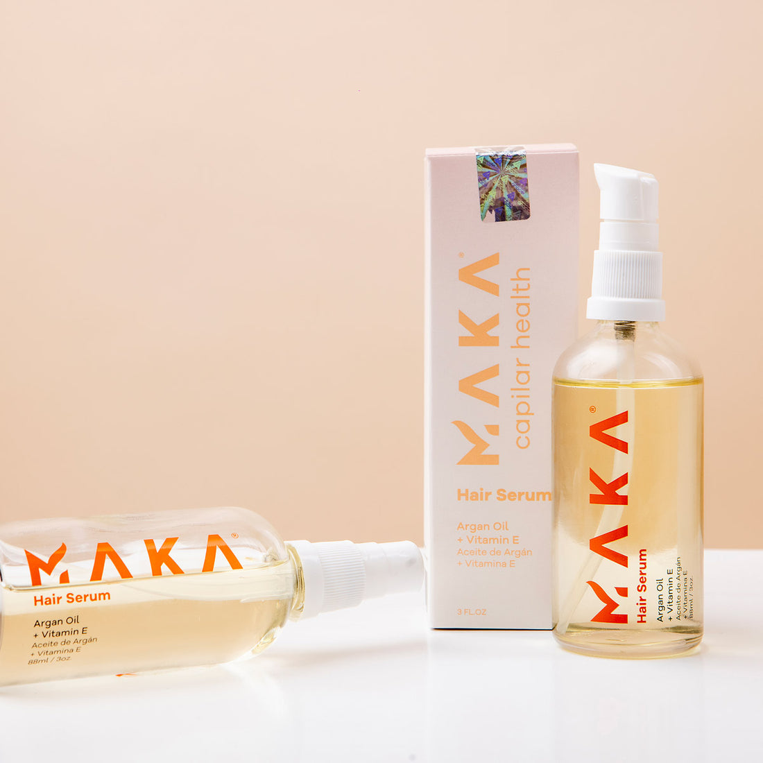 Serum de Aceite de Argán + Vitamina E, 1 Oz. o 3 Oz.