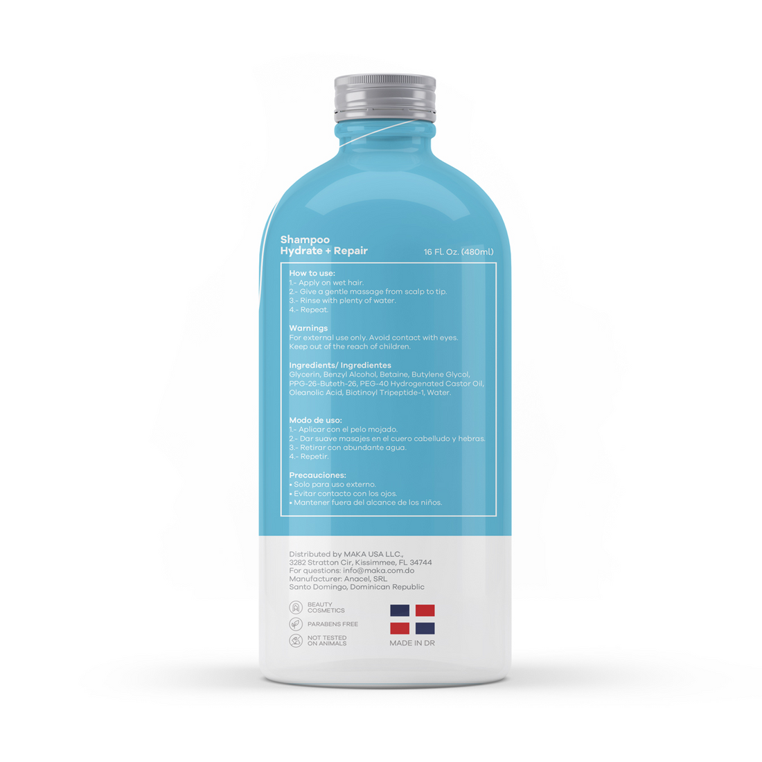 Shampoo Hidratante, 16 Oz.